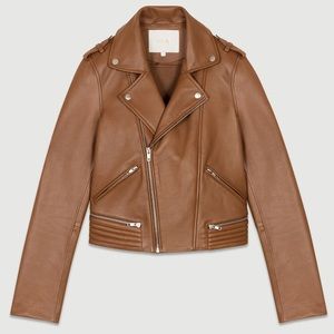 NWT MAJE leather jacket